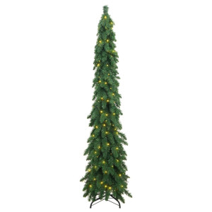 Árvore de Natal artificial iluminada com 100 LEDs 180 cm D