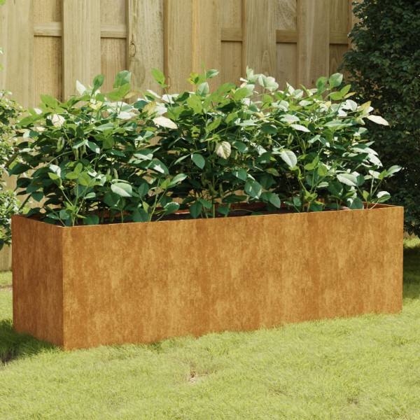 Jardinera acero corten 120x40x40 cm D