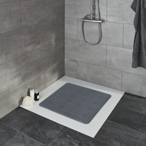Kleine Wolke Almofada de segurança de casa de banho Arosa cinza de antrasita 55x55 cm D