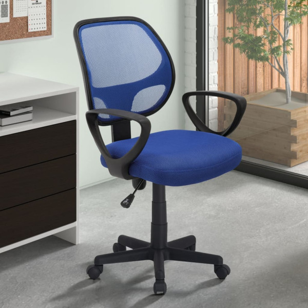 Rousseau Cadeira de escritório Hippa poliéster azul D