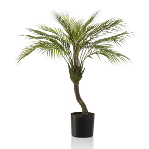 Emerald Palmeira artificial Chamaedorea em pote 85 cm D