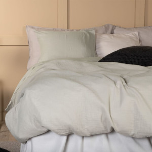 Venture Home Juego de ropa de cama Mila algodón gris claro 200x150 cm D