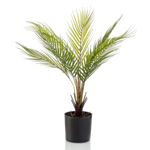 Emerald Palmeira artificial Chamaedorea em pote 50 cm D