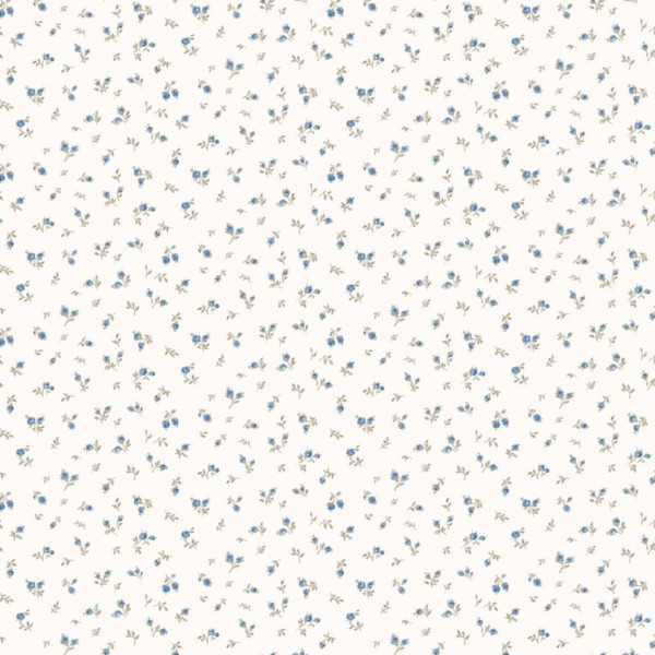 Noordwand Papel pintado Blooming Garden 6 Little Roses branco e azul D