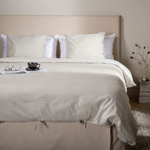 Venture Home Kit de roupa de cama Jenna algodão cor de areia 220x240cm D