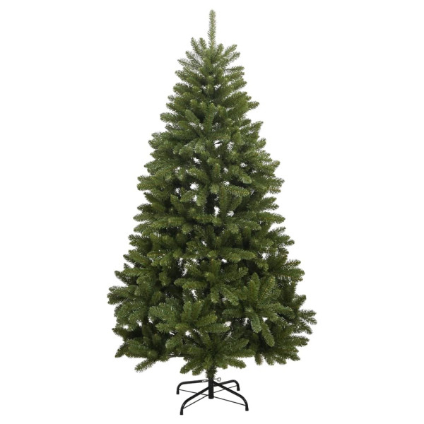 Árvore de Natal artificial com dobradiças e suporte verde 120 cm D