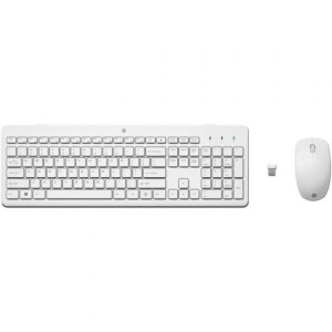 Teclado y ratón inalámbricos hp 230 blanco D