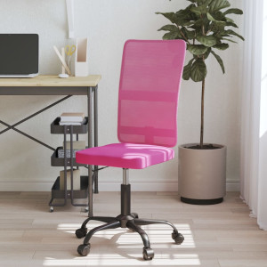 Cadeira de escritório de malha rosa D