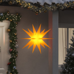 Lâmpada de Natal com LED dobrável amarelo 100 cm D