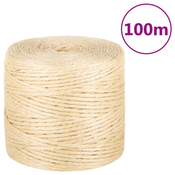 Cordas 100% sisal 4 mm 100 m D