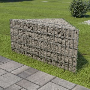 Arriate de gaviones de acero galvanizado 75x75x50 cm D