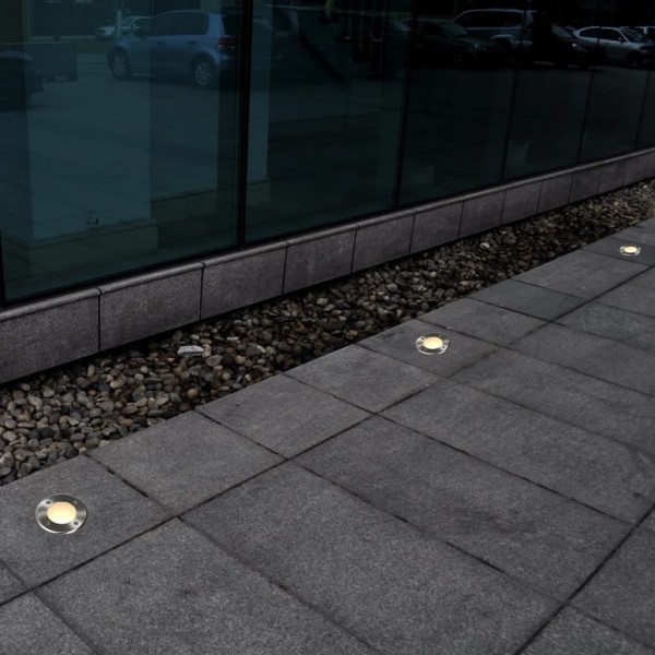 Luces de suelo de exterior redondas 12 unidades M 2