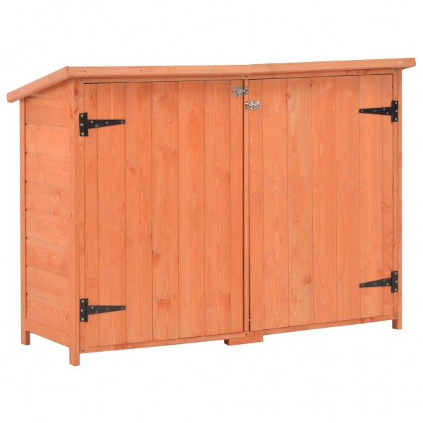 Caseta de almacenamiento de jardín de madera 120x50x91 cm D
