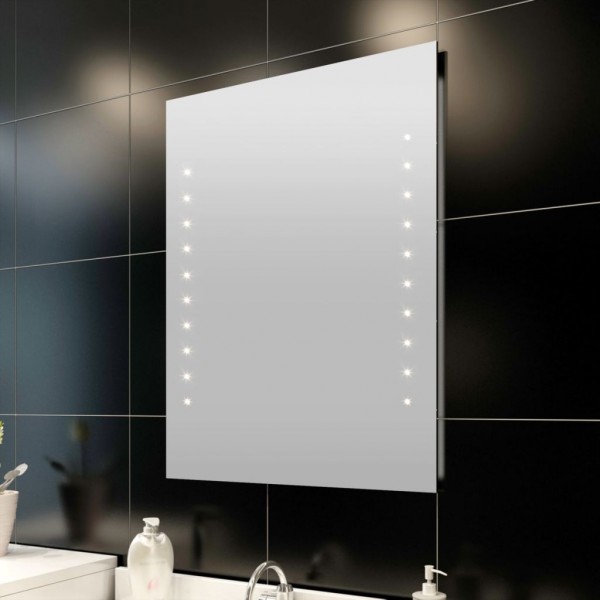 Espelho de parede com luzes LED 60x80 cm D