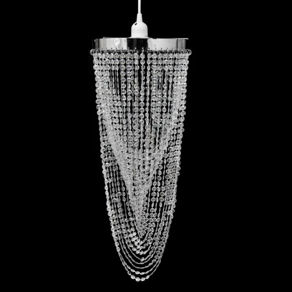 Lámpara colgante elegante con cristales. 22 x 58 cm D
