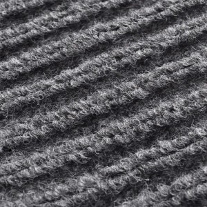 Tapete cinzento para porta em PVC 120 x 180 cm H