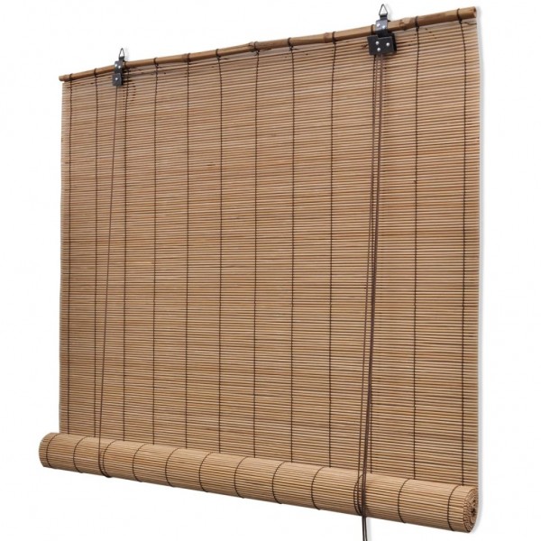 Paredes de rolos de bambu castanho 150x220 cm D