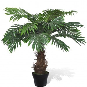 Árbol palmera artificial Cycus con macetero 80 cm D