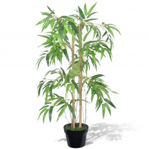 Planta artificial de bambu Twiggy com pote de 90 cm D