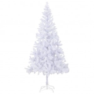 Árbol de Navidad artificial con soporte acero 910 ramas 210 cm D