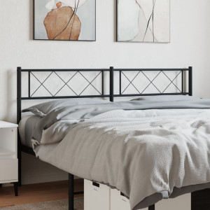 Cabecero de metal negro 135 cm D