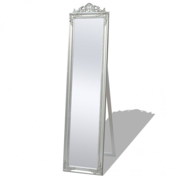 Espelho de pé barroco prateado 160x40 cm D