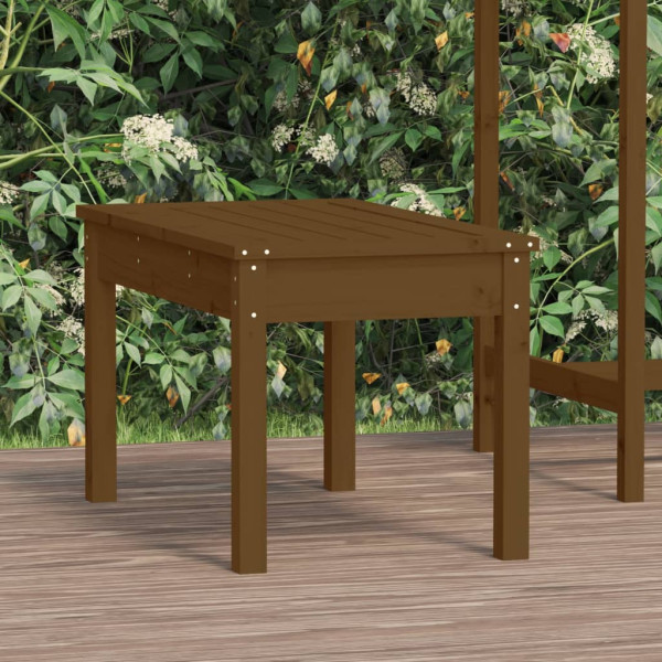 Banco de jardim madeira maciça pinho marrom mel 80x44x45 cm D