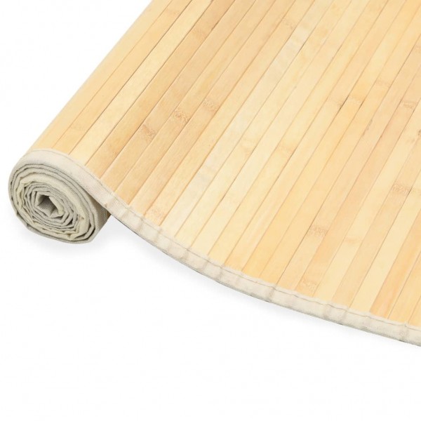 Tapete de bambu de cor natural 80x300 cm D