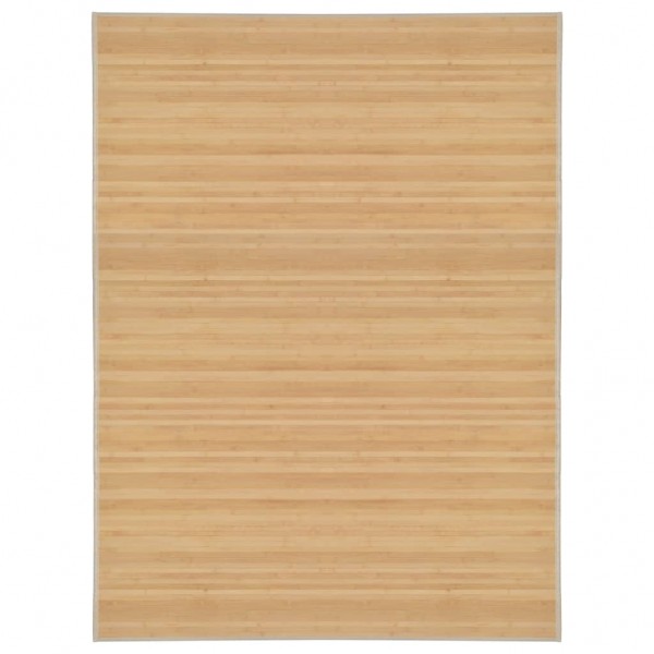 Tapete de bambu de cor natural 150x200 cm D