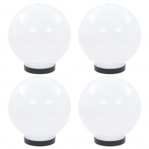 Lámparas de bola LED 4 unidades esféricas PMMA 20 cm D