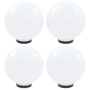 Lámparas de bola LED 4 unidades esféricas PMMA 30 cm D