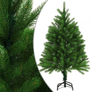 Árbol de Navidad artificial hojas realistas verde 120 cm D