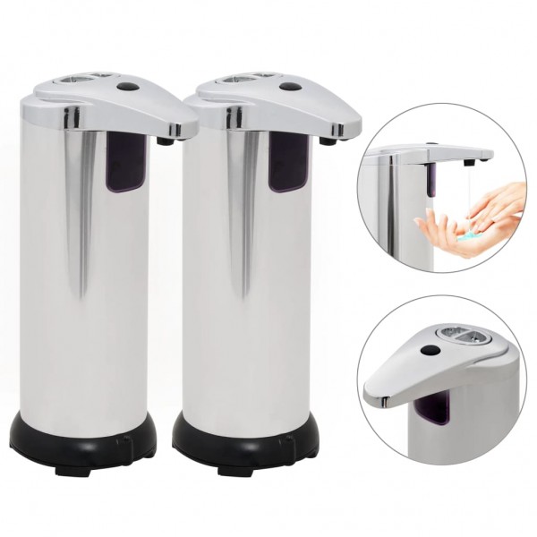 Dispensador de jabón automático sensor infrarrojo 2 uds 600ml D