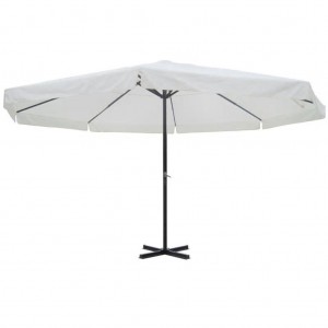 Um guarda-chuva branco de alumínio 500 cm D
