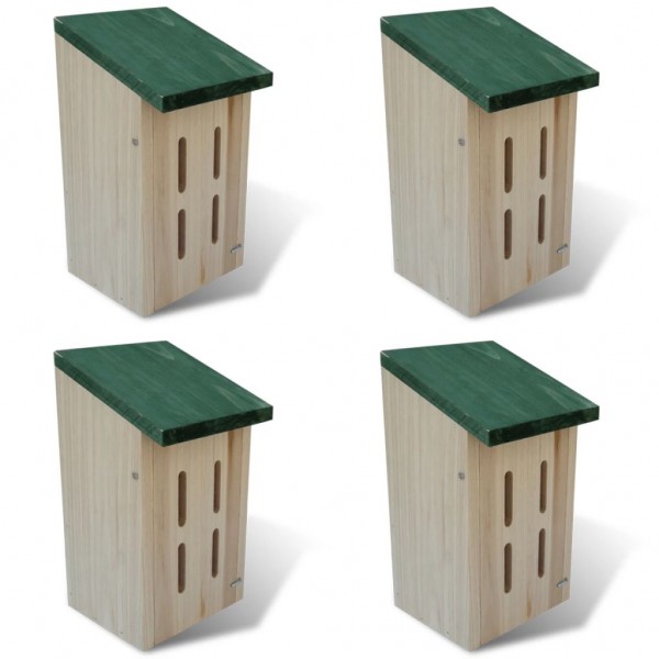 Set 4 cajas nido-refugio para mariposas. 14 x 15 x 22 cm D