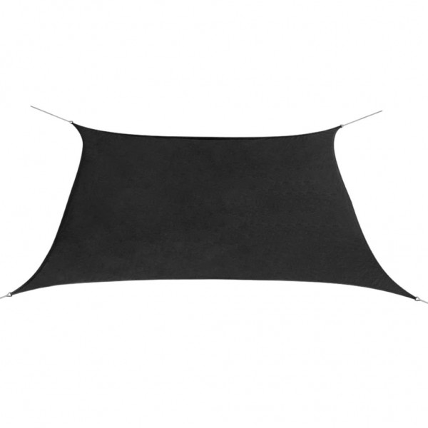 42302  Sunshade Sail Oxford Fabric Square 3.6x3.6 m Anthracite D
