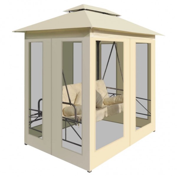 Gazebo com baloiço conversível branco nata M 5