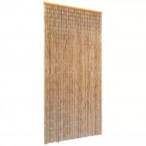Cortina de bambú para puerta contra insectos 90x220 cm D