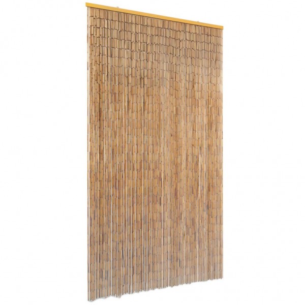 Cortina de bambú para puerta contra insectos 100x200 cm D