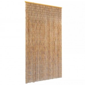 Cortina de bambú para puerta contra insectos 100x220 cm D