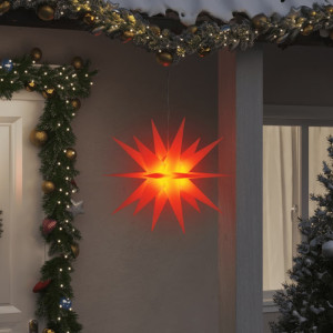 Lámparas de Navidad LED plegables 3 unidades rojo 57 cm D