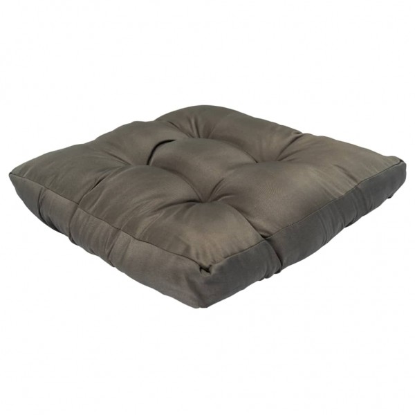 Cojín para sofá de palets tela gris 58x58x10 cm D