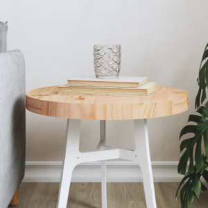 Tablero de mesa redondo madera maciza de pino Ø40x3 cm D