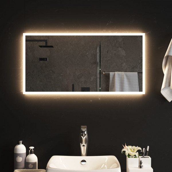 Espelho de banheiro com LED 80x40 cm D
