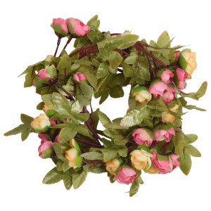 Guirnaldas de flores artificiales 6 uds rosa 215 cm H