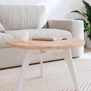Tablero de mesa redondo madera maciza de pino blanco Ø90x3 cm