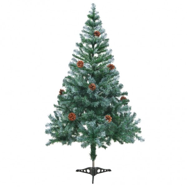 Árbol de navidad glaseado con piñas 150 cm D