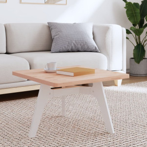 Tablero de mesa cuadrado de madera maciza de haya 60x60x2.5 cm D