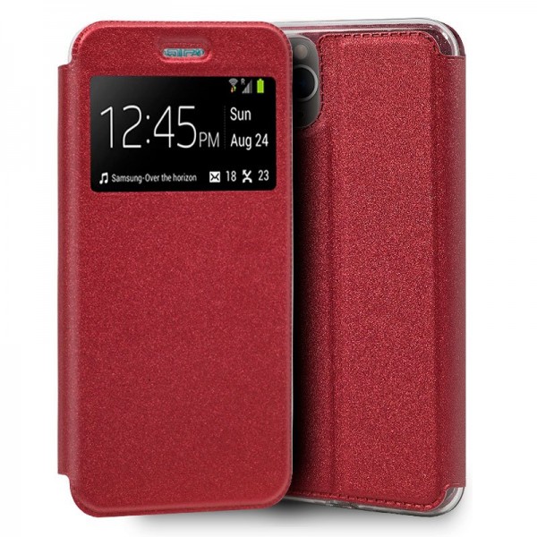 Funda Flip Cover iPhone 11 Pro Liso Rojo D