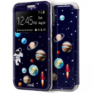 Fundação COOL Flip Cover para iPhone 11 Pro Max desenhos Astronaut D